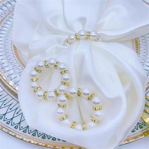 Anneau <span class=keywords><strong>de</strong></span> <span class=keywords><strong>serviette</strong></span> perlé fait main, boucle <span class=keywords><strong>de</strong></span> nappe DIY, anneau <span class=keywords><strong>de</strong></span> <span class=keywords><strong>serviette</strong></span> en papier en gros pour la Saint-Valentin - Product Image 5