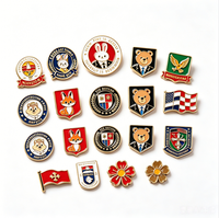Badges en métal découpés personnalisés avec logo sur mesure, mignons, en émail et plaqués or, vente en gros