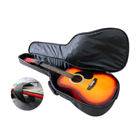 Bandoulière classique Design étui de basse étanche logo personnalisé Double cou 41 pouces guitare acoustique/électrique Gig/sac de voyage