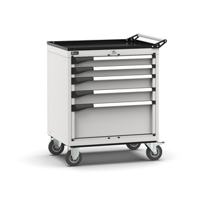 Fami Master <b>tool</b> <b>trolley</b> with 5 adjustable-extension drawers, grey, 714x573x922mm - Product Image 1
