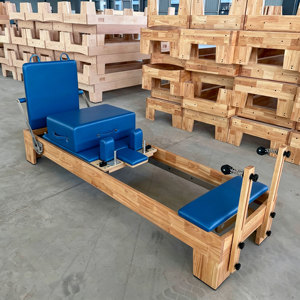 Reformer de Pilates de Madera de Caucho para Uso Doméstico y Comercial, Máquina Profesional de Pilates para Estudio - Product Image 1