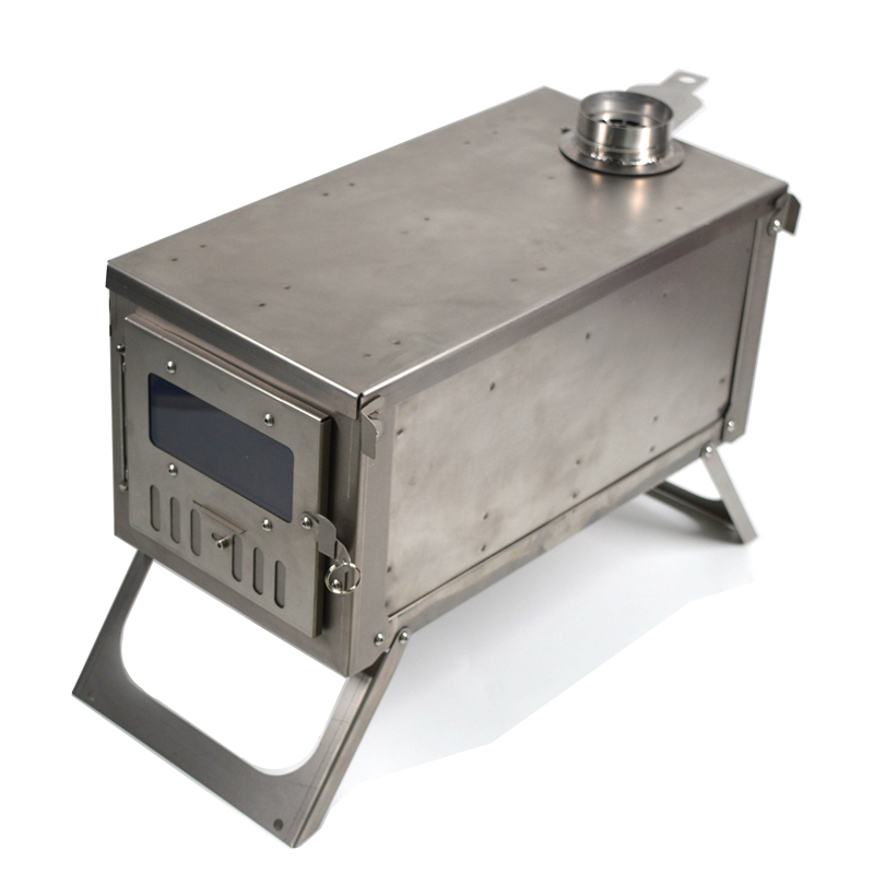 Outdoor ultralight quick release backpacking camping titanium tent heating stove