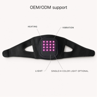 Nouveau masseur de genou portable sans fil avec lumière LED, chaleur et vibrations, masseur électrique pour les genoux à domicile