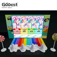 Gooest Happy Beat Projecteur Interactif Éducatif pour Enfants, Équipement de Jeu Doux pour Aire de Jeux Intérieure, Utilisation à Domicile et à l'Aéroport, Parc de Trampoline