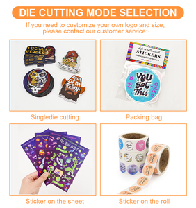 Tự dính giấy nhãn giấy in ấn biểu tượng tùy chỉnh nhãn Nụ Hôn cắt Sticker tấm - Product Image 4