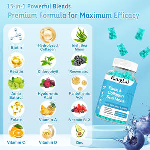 <span class=keywords><strong>Vitamin</strong></span> Label pribadi kualitas tinggi membangun otot kuat tulang bersama Biotin Gummies - Product Image 3