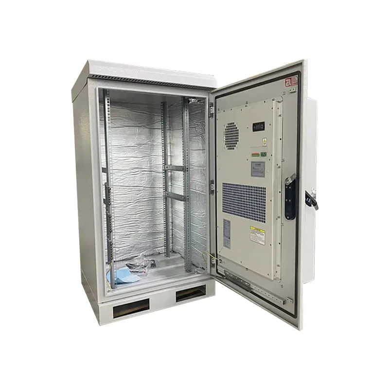 IP65 IP54 kim loại Viễn Thông ngoài trời tủ với điều hòa không khí máy chủ Rack Tủ Pin