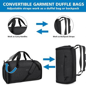 Free Sample Garment <b>Bag</b> Large Duffel Suit Travel Weekend <b>Bag</b> <b>Flight</b> <b>Bag</b> with Shoe Pouch for Men Women - Product Image 6