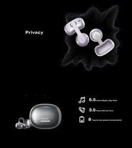 หูฟังไร้สาย Infinix ZCLip <span class=keywords><strong>XE4</strong></span> EU สีเทาเข้ม พร้อมระบบตัดเสียงรบกวน - Product Image 4