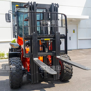 Direktverkauf ab Werk 4x4 3 Tonnen 3,5 Tonnen Geländegängiger Diesel-Allrad-Gabelstapler Carretilla Elevadora für Sofortverkauf - Product Image 4