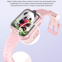 Reloj Inteligente con Localizador GPS para Niños, Reloj Inteligente 4G para Niños con Tarjeta SIM, WIFI, GPS, LBS, Resistente al Agua