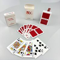 Cartes à jouer de poker pour activités de maison de retraite, en papier 260 g/m², laminées, avec impression pleine page et vernis sélectif, vente en gros OEM