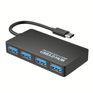 Adaptador Hub USB 3.0 de 4 Puertos, Expansión de Datos Multipuerto Portátil para Computadoras Portátiles y Dispositivos Móviles, Uso de Ethernet - Product Image 3