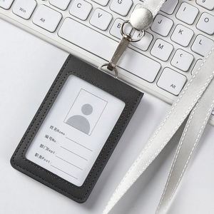 Porte-badge professionnel en PU avec fermeture auto-agrippante – Multi-poches, épaisseur 30 mm, pour cartes d'identité d'employé et badges d'accès d'usine - Product Image 2