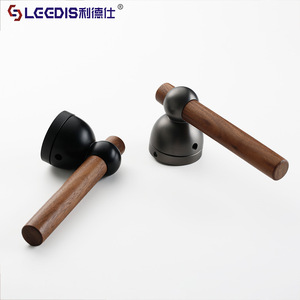Lgedis Solid Wood Door Handle Zinc Alloy Keyless Interior Lock For Furniture Hardware 7057 - Product Image 1