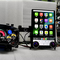 Autoradio DVD multimédia vidéo stéréo GPS navigation Carplay 5G de style Tesla 14,4 pouces pour Nissan GTR R35 Smart 2009-2019