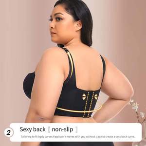 Soutien-gorge push-up sexy pour femmes grandes tailles, tendance <span class=keywords><strong>TikTok</strong></span>, sculptant et rehaussant la poitrine, rembourrage intégral, soutien dorsal réglable - Product Image 2