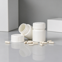 HDPE Beyaz İlaç Şişesi Çocuk Güvenlikli Kapaklı Boş Hap Kabı Vitamin Kapsül Tablet Takviye Paketleme Şişesi