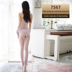 Lencería Femenina YXZ para el Día de San Valentín, Mono Sexy y Elegante de Jacquard, Estilo Nuevo, Medias de Nylon con Abertura en la Entrepierna - Product Image 2