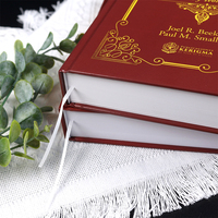Cuaderno de tapa dura de diseño personalizado con logotipo de lámina dorada y estuche de anuario con borde dorado