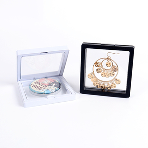 Boîte de présentation flottante transparente en film plastique pour bijoux, colliers, bagues, objets de collection, boîtes de rangement à membrane - Product Image 2