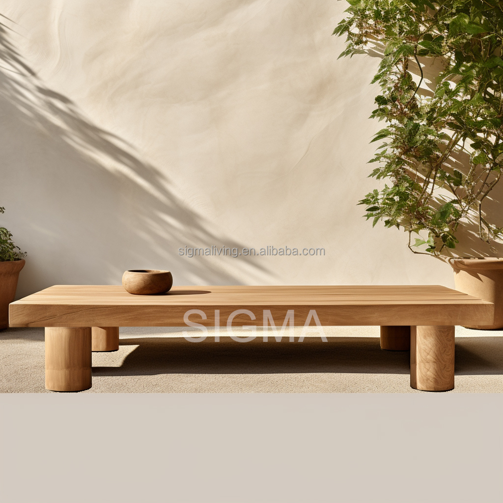 Patio Garden Teak Wood Couch Coffee Table Sets Design Classical All Weather Teak Sofa Outdoor Furniture Garden Sofa