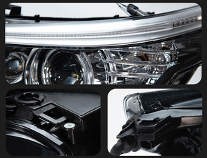 Conjunto de Faros Delanteros para <span class=keywords><strong>BMW</strong></span> <span class=keywords><strong>E60</strong></span> Serie 5 <span class=keywords><strong>520i</strong></span> 523i 525i 530i 2003-2010, Ojo de Ángel, Lente de Proyector Bi-Xenón, Actualización LED DRL - Product Image 4