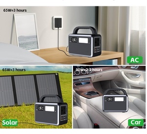 Générateur solaire Power Bank Centrale électrique portable 150W Petite avec batterie Lifepo4 153wh Power Bank Jump Starter LED Display MPPT - Product Image 5