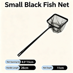 Épuisette professionnelle <span class=keywords><strong>pour</strong></span> aquarium de grande taille, à large ouverture, mailles fines, manche en nylon souple, <span class=keywords><strong>pour</strong></span> aquarium d'eau douce et marine - Product Image 5