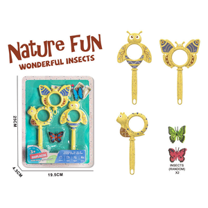Nuovo Kit Esploratore della Natura, Giocattoli Educativi e Scientifici, 3 Tipi di Lenti d'Ingrandimento Portatili a Forma di Insetto con 2 Insetti - Product Image 3