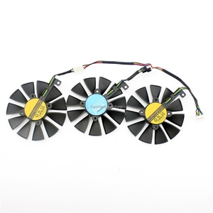 Ventilateur de refroidissement GPU de remplacement PLD09210S12M PLD09210S12HH pour carte graphique <span class=keywords><strong>ASUS</strong></span> Strix <span class=keywords><strong>GTX</strong></span> 1060 OC 1070 <span class=keywords><strong>1080</strong></span> <span class=keywords><strong>GTX</strong></span> 1080Ti RX 480 - Product Image 1