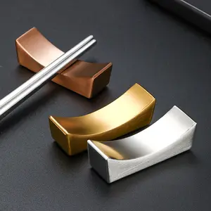 餐厅婚礼金属筷子支架可重复使用的不锈钢筷子支架