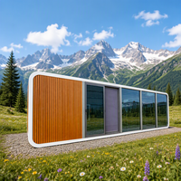 Maisonnette de luxe en forme de cabane, préfabriquée et modulaire, pour location de vacances et complexe hôtelier