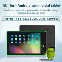 Nueva Tablet PC Android de 10.1 Pulgadas con Pantalla Táctil, Procesador Octa Core, Luz LED, Wi-Fi, 4G, POE, NFC, para Hoteles, Escuelas, Educación, Negocios, ROHS