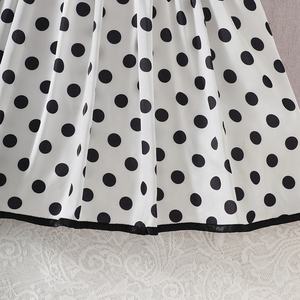 Vestido de Verano para Niñas, Estampado de Lunares, con Lazo de Princesa, Sin Mangas, para Niñas Pequeñas - Product Image 4