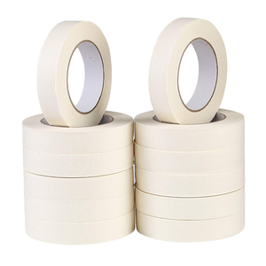 Độ bám dính cao dễ dàng loại bỏ Trắng <span class=keywords><strong>masking</strong></span> <span class=keywords><strong>tape</strong></span> chịu nhiệt cao su cho bức tranh và các ứng dụng khác - Product Image 4