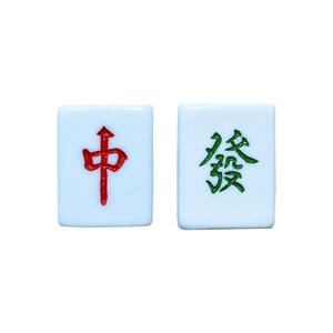 Nuevo Producto: Fichas de Mahjong de Resina al por Mayor, Diseño de Dibujos Animados Retro, Suministros de Artesanía de Resina con Combinación de Colores - Product Image 1