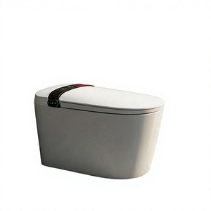 Inodoro de cerámica de tamaño estándar, instalación rápida, descarga por sifón que ahorra agua, para baño de apartamento - Product Image 4