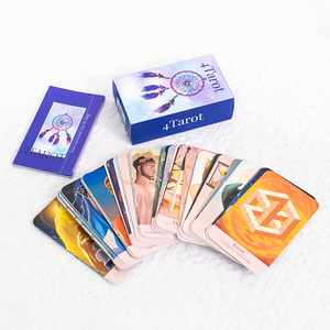 Professional OEM Printing Factory Customized Tarot Card Deckd with Guidebook CMYK Tuck Box Personalised Tarot Card Printing