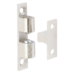 Piastra di chiusura Turbo in ottone per chiusura a battente, finitura nichel satinato, lunghezza 50 cm - Product Image 1