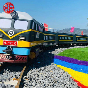 Trenes de feria para parques de atracciones en venta: Tren eléctrico iluminado, tren <span class=keywords><strong>Choo</strong></span> <span class=keywords><strong>Choo</strong></span>, tren turístico sobre rieles - Product Image 2