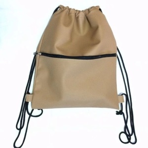 <span class=keywords><strong>Zaino</strong></span> con coulisse in <span class=keywords><strong>pelle</strong></span> nera moda all'ingrosso con tasca interna - Product Image 6
