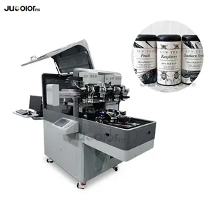 Jucolor jucolor 360 độ chai máy in UV với cánh tay robot
