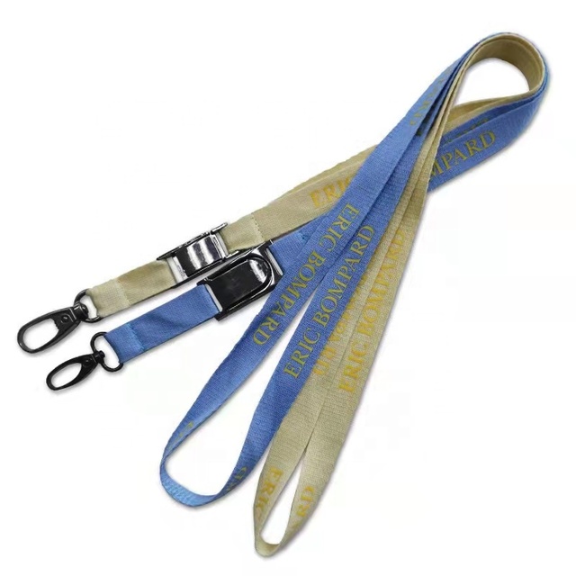 Eco Friendly Recycling Safety  Lanyard Wrist Lanyard RPET Bamboo Fiber Lanyard