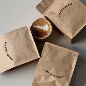 Bolsa de Café Personalizada con Impresión de Marca, Ecológica, de Grado Alimenticio, con Fondo Plano, 125g 250g 1kg, a Prueba de Humedad, con Válvula y Cierre - Product Image 3
