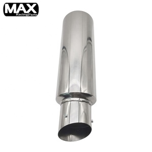 Phổ 5.7 ''r ID 2 1/4'' OD 4 ''Chiều dài 20'' 304ss thép không gỉ Tự động đua bộ phận động cơ Turbo im lặng xả muffler - Product Image 3