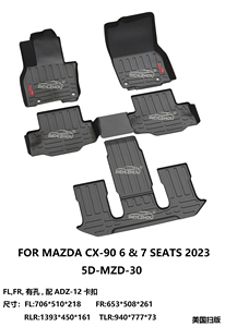 Nuevo molde 5D TPV, accesorio para Interior de coche, revestimientos para suelo de coche aptos para <span class=keywords><strong>MAZDA</strong></span> <span class=keywords><strong>2023</strong></span>, 6 y 7 asientos, - Product Image 2