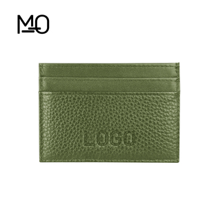 Premium Genuine Leather RFID Blocking Cardholder <strong>Wallet</strong> With Customized Logo For Name Credit Business ID Cards - Product Image 1
