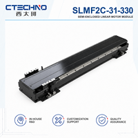 Módulo de Movimiento Lineal Semi-Cerrado CTECHNO SLMF2C-31-330, Empuje Nominal de 45 N, Recorrido de 330 mm, para Automatización de Dispositivos Médicos
