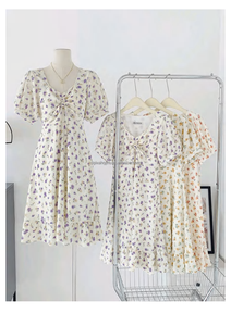 Nuova Tendenza Moda 2025 Abito Estivo Lungo Casual da Donna Taglie Forti Monospalla con Design Floreale in Tessuto Chiffon - Product Image 4